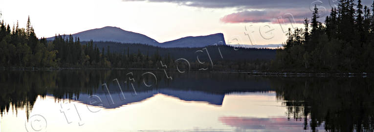 fjll, Jmtland, kvll, Landskap, panorama, panoramabilder, Saxvattnet, skog, skogssj, sommar, vildmark, demark