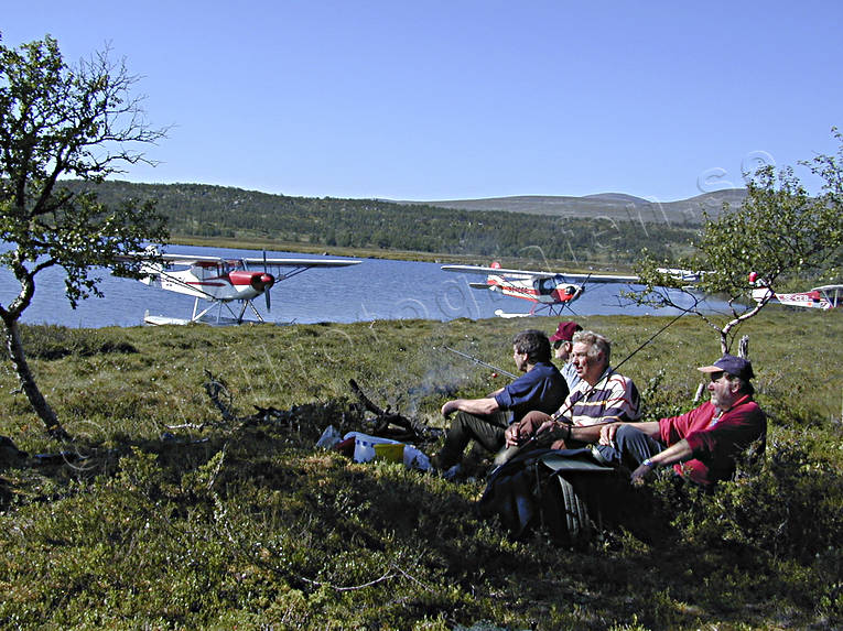 camping, fjllen, fjllflyg, flyg, kommunikationer, luftfart, privatflyg, sjflyg, sjflygplan