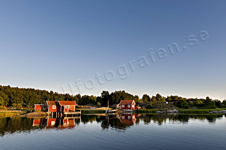 Bohusln, byggnader, hav, himmel, hus, kust, Landskap, natur, sj, skrgrd, sommar, rstider