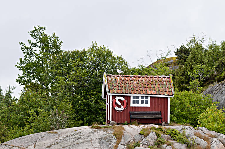 Bohuslän, byggnad, hav, hus, kust, natur, sjö, sjöbod, stuga