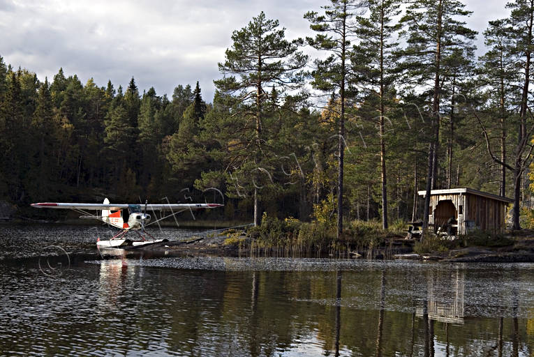 Sjöflygplan - Piper Super Cub Cub, flyg, flygmaskin, flygplan, kommunikationer, luftfart, sjöflyg, sjöflygplan, supercub