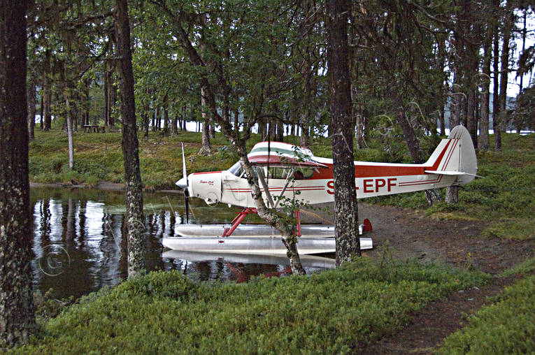 Sjöflygplan Piper Super Cub flygmaskin, kommunikationer, luftfart, Piper Super Cub, sjöflygplan, Årrenjarka