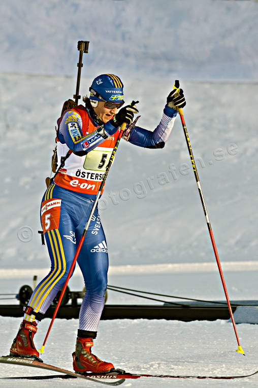 Skidskytte Anna Carin Olofsson diverse, längdåkning, skidor, skidskytte, skidåkare, skidåkning, sport, tävling, vinter, Östersund