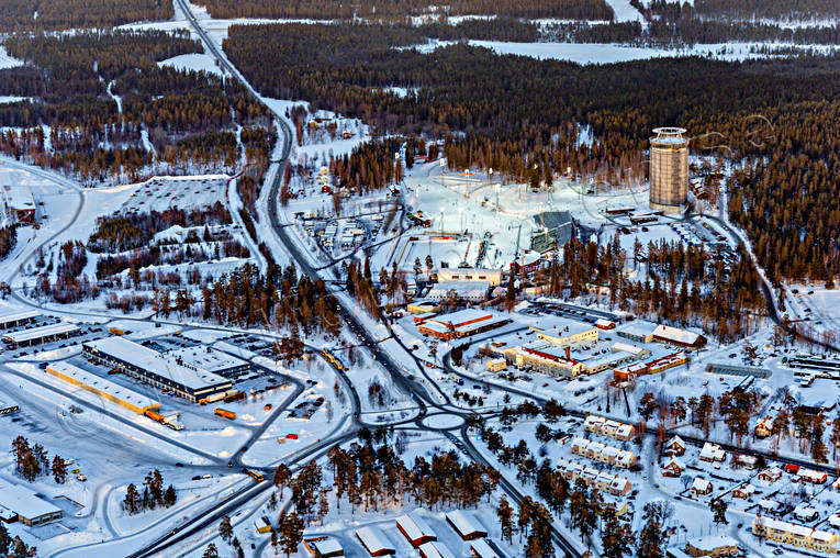 Arctura, arena, drnarbilder, drnarfoto, flygbild, flygbilder, Flygfoto, flygfoton, Jmtland, skidanlggning, skidbackar, skidort, skidskytte, Skidstadion, stder, tvlingsarena, vinter, VM 2008, stersund