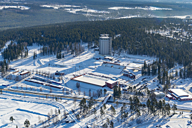 Skidstadion Östersund Flygfoto Arctura, drönarbilder, drönarfoto, flygbild, flygbilder, Flygfoto, flygfoton, Jämtland, Skidstadion, städer, termos, vinter, Östersund
