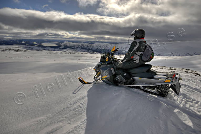 Jmtland, kommunikationer, landfart, landfatr, Landskap, motor, skoter, snskoter, utsikt, vinter, ventyr