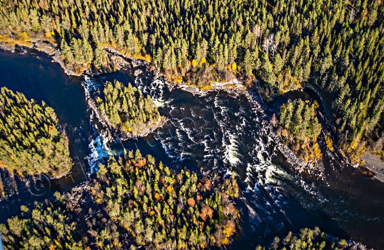 Sladderforsen i Långan drönarbilder, drönarfoto, flygbild, flygbilder, Flygfoto, flygfoton, höst, Jämtland, Långan, Sladderforsen, älv, älvar