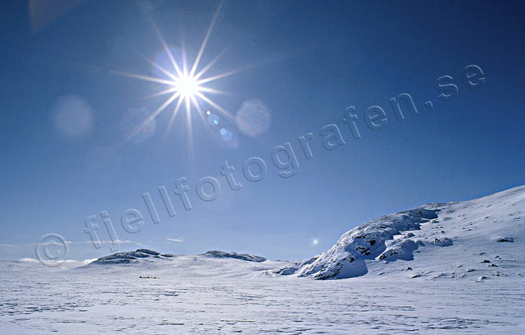 Dörrsjön, Jämtland, Landskap, sol, Tossåsen, vinter