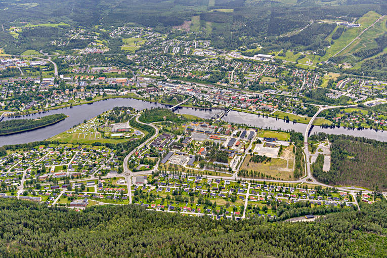 Sollefteå Flygfoto drönarbild, drönarbilder, drönarfoto, flygbild, flygbilder, Flygfoto, flygfoton, Indalsälven, samhällen, Sollefteå, sommar, Ångermanland