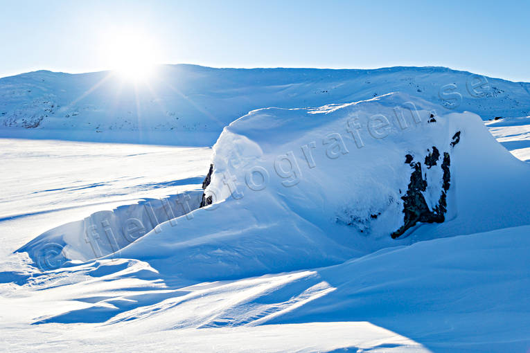 bl, Drrsjn, fjll, fjllmotiv, Jmtland, Landskap, sn, snmotiv, solnedgng, Tjervientjahke, vinter, rstid, rstider