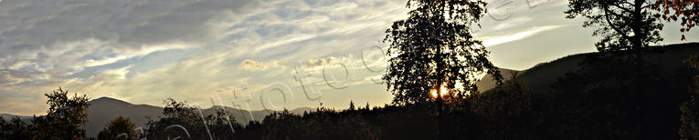 Solnedgång vid fjället Kaskaivo fjäll, höst, Kaskaivo, Kvikkjokk, Landskap, lappland, panorama, panoramabilder, solnedgång