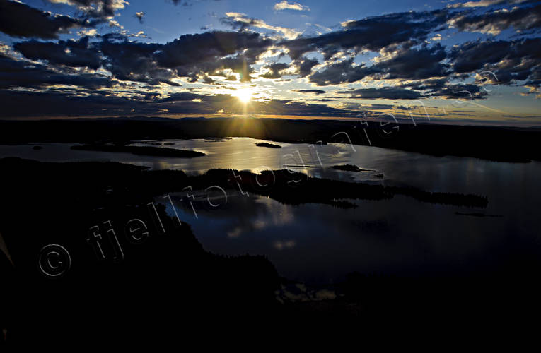 Solnedgång över Ånnsjön drönarbilder, drönarfoto, flygbild, flygbilder, Flygfoto, flygfoton, Jämtland, kväll, kvällsljus, Landskap, skymning, solnedgång, sommar, Ånnsjön