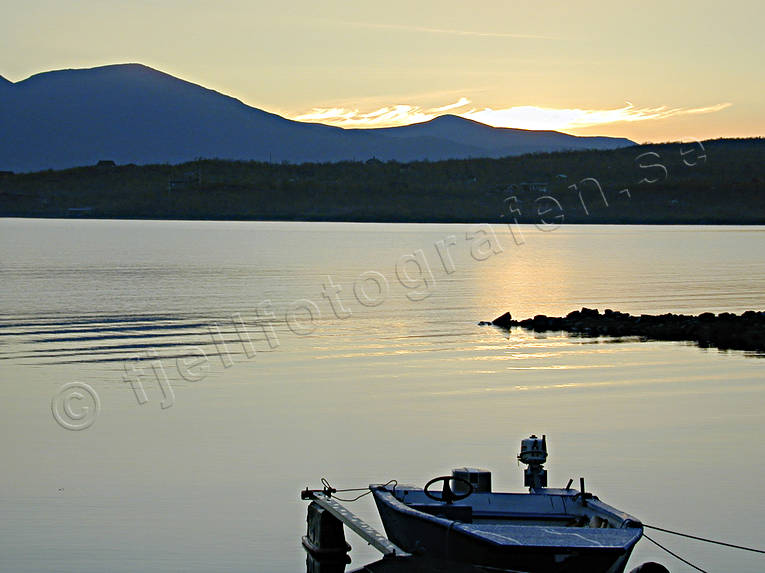 Abisko, gryning, hst, Landskap, lappland, soluppgng, Torne Trsk