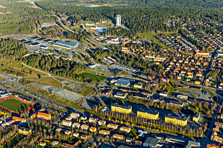Stadsdel Norr Östersund Flygfoto drönarbilder, drönarfoto, flygbild, flygbilder, Flygfoto, flygfoton, höst, i5, Jämtland, Stadsdel Norr, städer, Östersund