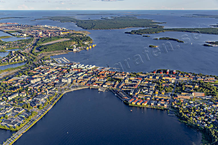 Stadsviken Luleå Flygfoto drönarbilder, drönarfoto, flygbild, flygbilder, Flygfoto, flygfoton, Luleå, Norra fjärden, Norra hamnen, Norrbotten, sommar, Stadsviken, städer