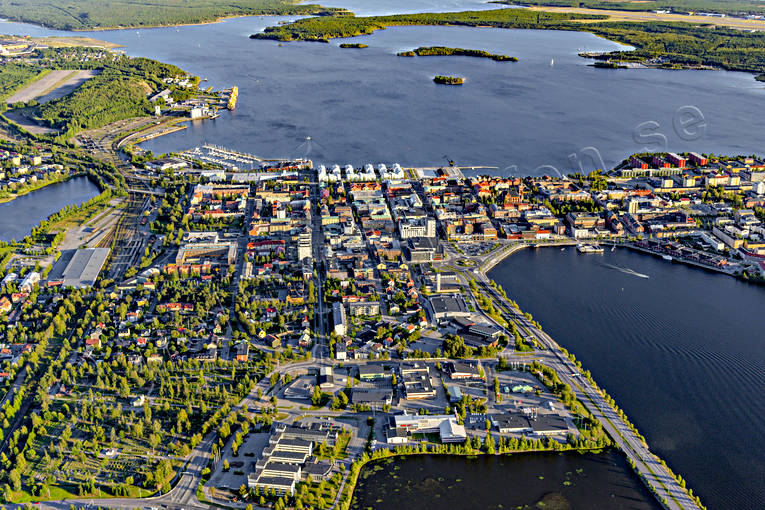 Stadsviken Luleå Flygfoto drönarbilder, drönarfoto, flygbild, flygbilder, Flygfoto, flygfoton, Luleå, Norra hamnen, Norrbotten, sommar, Stadsviken, städer