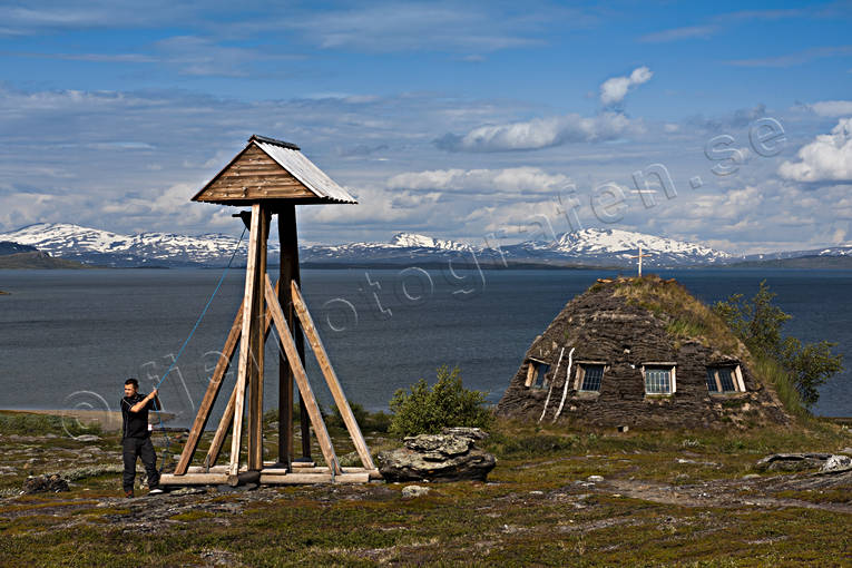 byggnader, fjll, fjllen, kapell, klockstapel, kyrkkta, kta, lappkta, lappland, nationalpark, Padjelanta, samekultur, Staloluokta, stugor