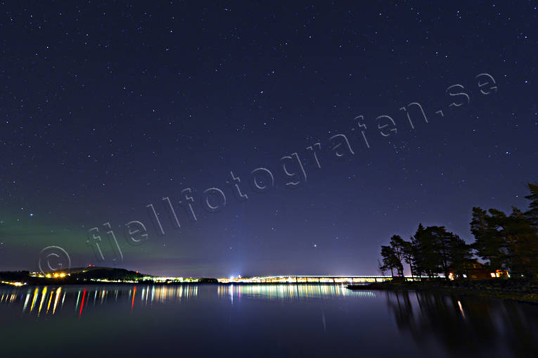 himmel, Jmtland, Landskap, natthimmel, natur, stjrnhimmel, stmningsbild, Vallsundsbron, vinter