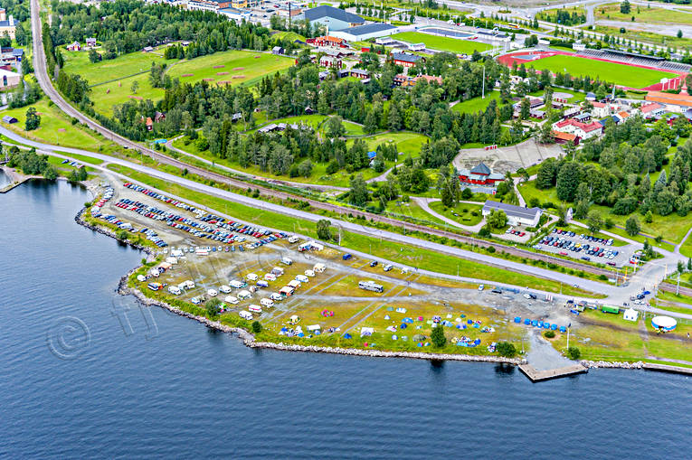 Storsjöyran i Östersund camping, drönarbilder, drönarfoto, festival, flygbild, flygbilder, Flygfoto, flygfoton, Jamtli, Jämtland, stad, Storsjö, Storsjöyran, städer, tältplats, Yran, Östersund