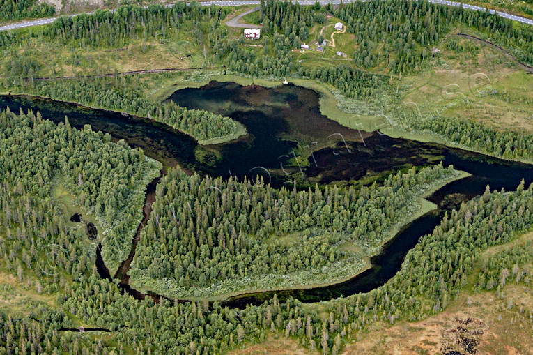 Storån Flygfoto drönarbilder, drönarfoto, flygbild, flygbilder, Flygfoto, flygfoton, Höglekardalen, Jämtland, sommar, Storån, älvar