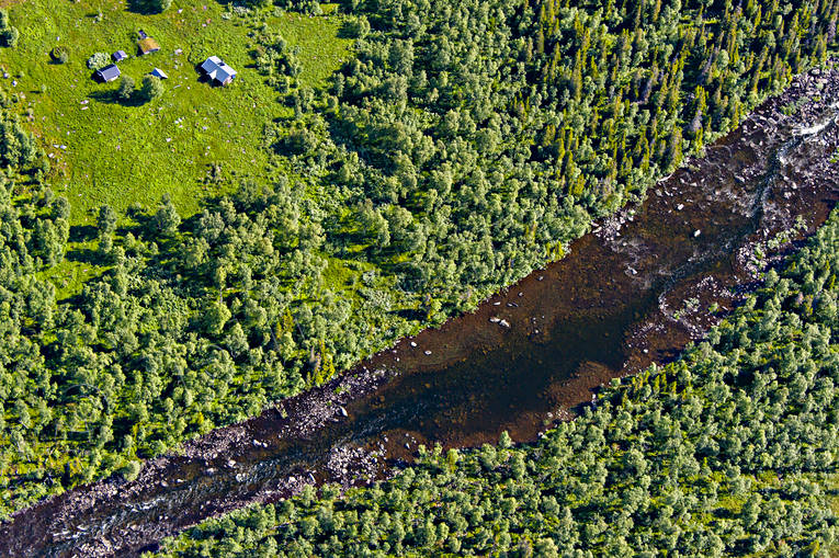 Storån vid Hosjöbodarna drönarbilder, drönarfoto, flygbild, flygbilder, Flygfoto, flygfoton, Hosjöbodarna, Jämtland, sommar, Storån, älvar