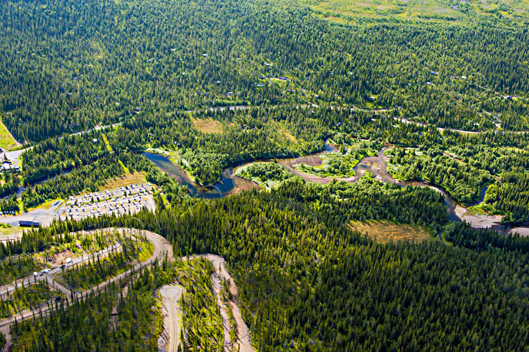 Storån vid Höglekardalen drönarbilder, drönarfoto, flygbild, flygbilder, Flygfoto, flygfoton, Höglekardalen, Jämtland, sommar, Storån, älvar