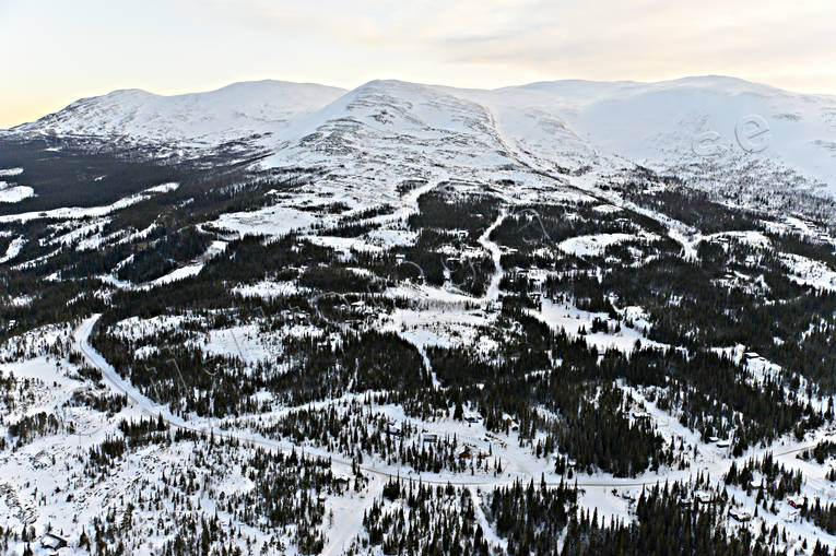 Stugområde Mårdsundsbodarna Västfjället drönarbilder, drönarfoto, flygbild, flygbilder, Flygfoto, flygfoton, Jämtland, Landskap, Mårdsundsbodarna, Stugområde, vinter, Västfjället