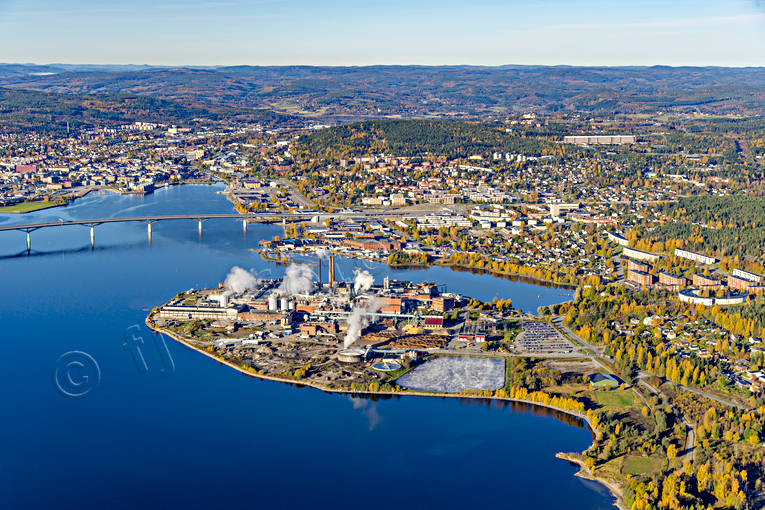 Sundsvallsbron Flygfoto bro, drönarbilder, drönarfoto, flygbild, flygbilder, Flygfoto, flygfoton, höst, Medelpad, städer, Sundsvall, Sundsvallsbron
