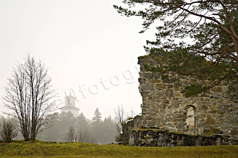 byggnader, hst, Jmtland, kyrka, kyrkor, kyrkoruin, ruin, Sunne