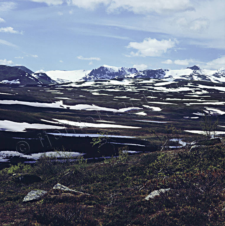 Sylarnamassivet i vårtider fjäll, Jämtland, Landskap, Storulvån, sylarna, Sylarnamassiven, vår
