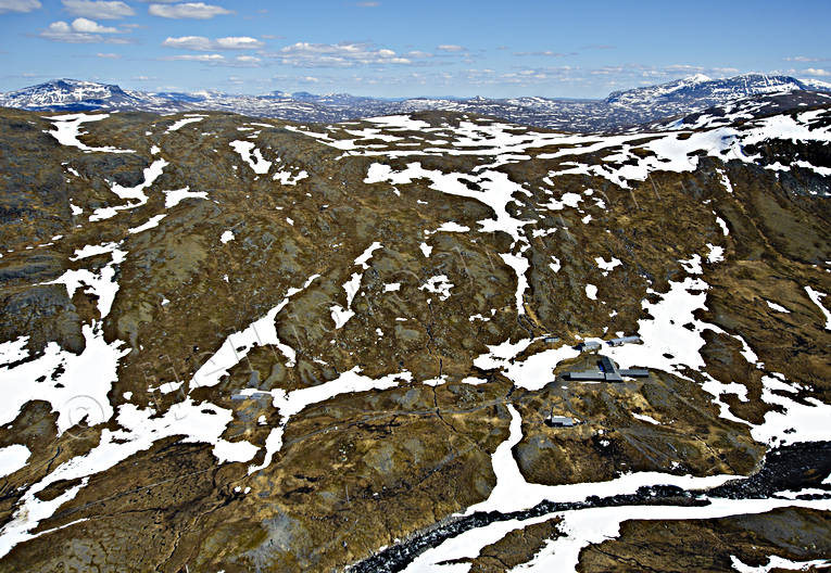 Sylarnas fjällstation drönarbilder, drönarfoto, fjällen, fjällstation, flygbild, flygbilder, Flygfoto, flygfoton, Jämtland, Landskap, snösmältning, sylarna, vår