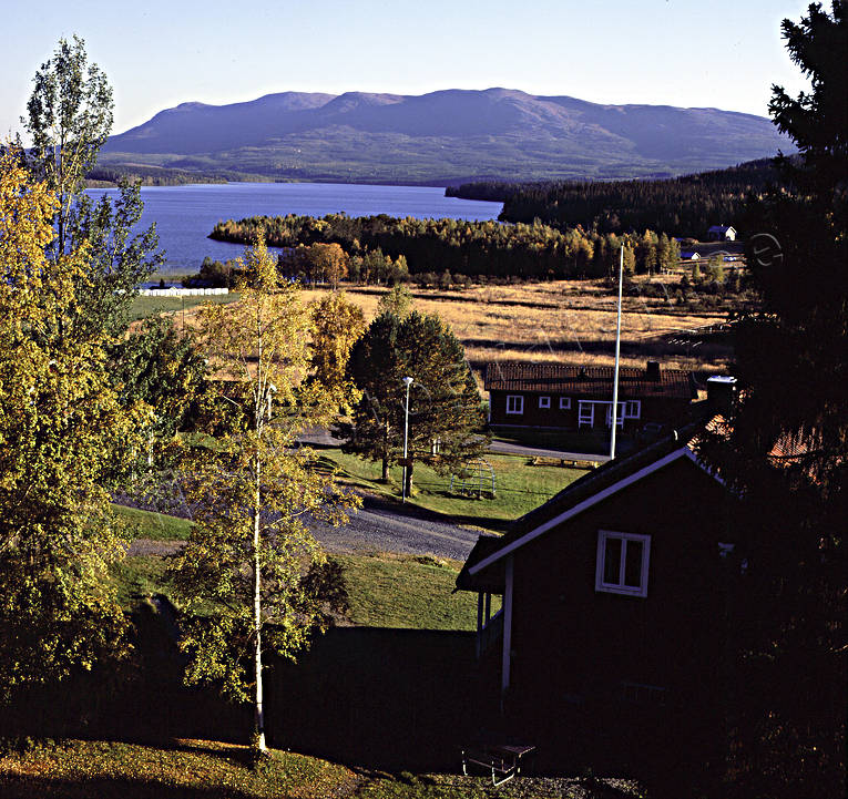 Sällsjön och Västfjället fjällsjö, höst, Jämtland, Landskap, Sällsjö, Sällsjögården, Sällsjön, Västfjället