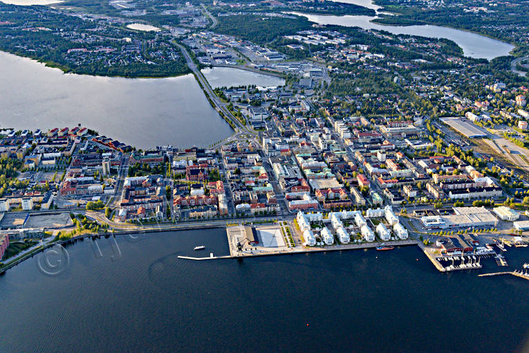 Södra hamnen Luleå Flygfoto drönarbilder, drönarfoto, flygbild, flygbilder, Flygfoto, flygfoton, Luleå, Norrbotten, sommar, städer, Södra hamnen