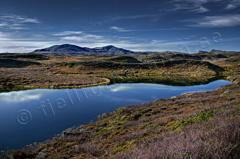 Tjärn på fjället fjälltjärn, kalfjäll, Landskap, lappland, Slipsiken, sommar, vildmark, årstider