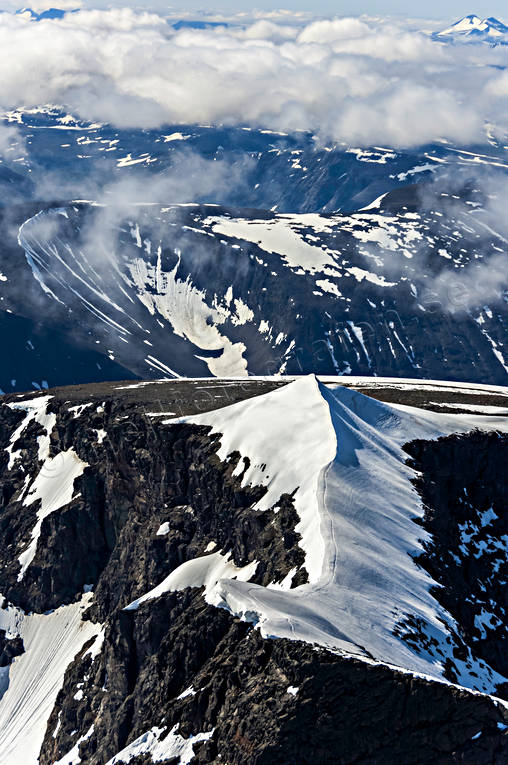 Topparna på Kebnekaise drönarbilder, drönarfoto, flygbild, flygbilder, Flygfoto, flygfoton, Kebnekaise, Landskap, lappland, Nordtoppen, sommar
