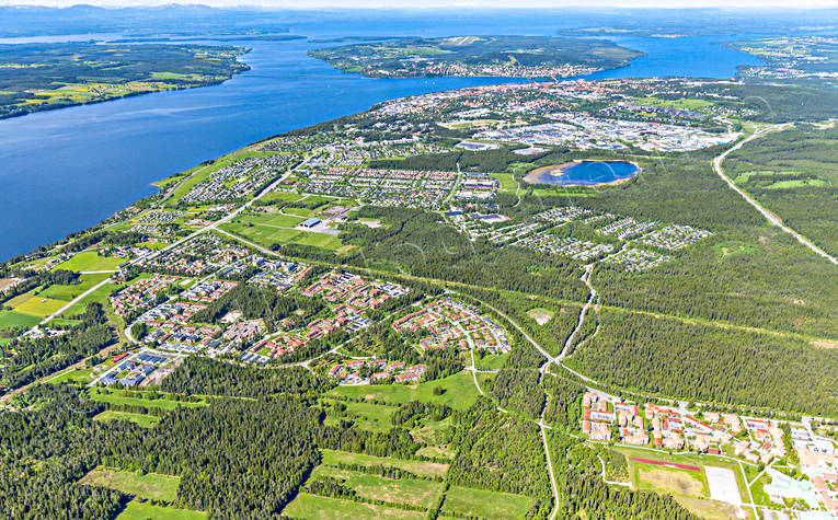 Torvalla Östersund Flygfoto drönarbilder, drönarfoto, flygbild, flygbilder, Flygfoto, flygfoton, Frösön, Jämtland, Lillsjön, Odensala, sommar, städer, Torvalla, Östersund