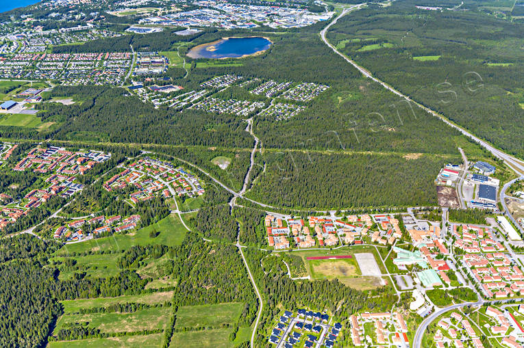 Torvalla Östersund Flygfoto drönarbilder, drönarfoto, flygbild, flygbilder, Flygfoto, flygfoton, Jämtland, Lillsjön, Odensala, sommar, städer, Torvalla, Östersund