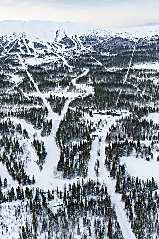 Trillevallen skidanläggning anläggningar, drönarbilder, drönarfoto, flygbild, flygbilder, Flygfoto, flygfoton, Jämtland, Landskap, nedfarter, skidanläggning, skidbackar, skidort, Trillevallen, vinter