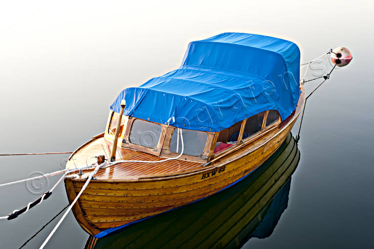Träbåt bohuseka, Bohuslän, båt, hav, kommunikationer, sjöfart, sommar, träbåt