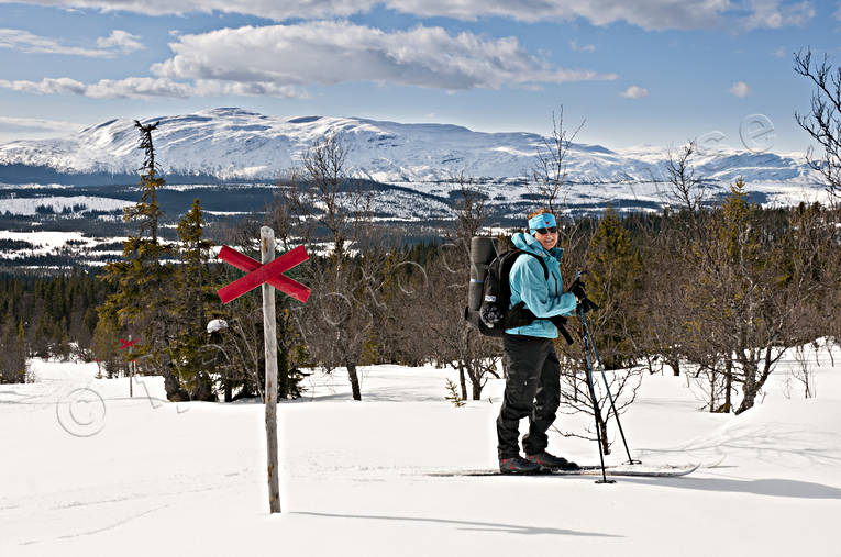 friluftsliv, Jmtland, Landskap, natur, ottfjllet, skidkare, skidkning, sport, turkning, vinter, ventyr