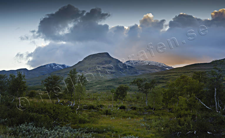 Tväråklumpen fjällen, Jämtland, Landskap, moln, Snasahögarna, sommar, tväråklumpen