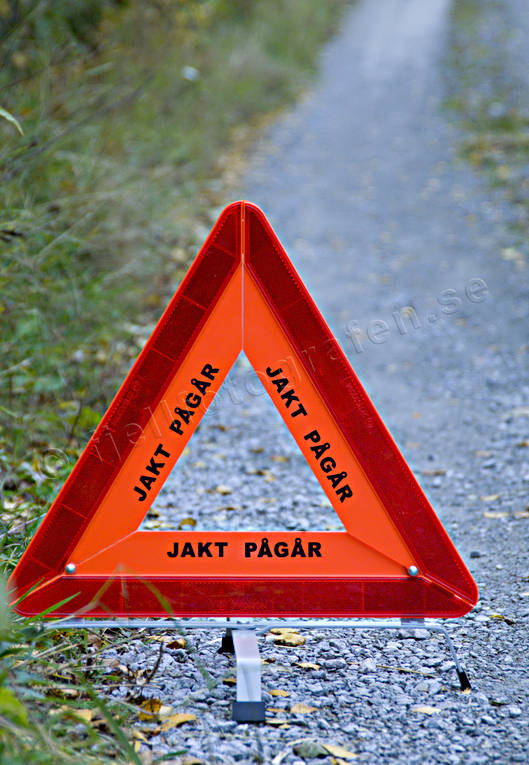 jakt, jaktskylt, jaktutrustning, pgr, reflex, skylt, triangel, utrustning, varningstriangel