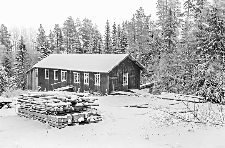 Vattendriven såg Vålbacken andelsägd, anläggningar, arbete, Jämtland, skogsbruk, såg, sågverk, vattendriven, vattenkraft, Vålbacken