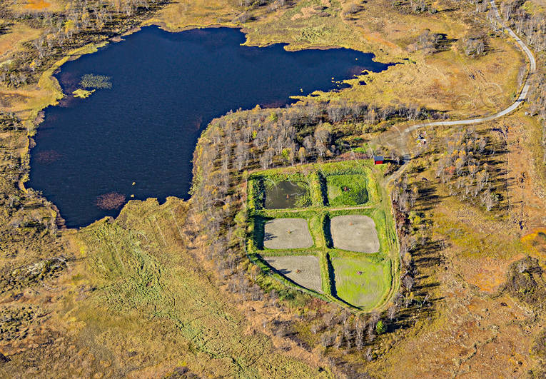 Vattenreningsverk Storlien anläggningar, bassänger, drönarbild, drönarbilder, drönarfoto, flygbild, flygbilder, Flygfoto, flygfoton, Jämtland, miljö, natur, reningsverk, samhällen, Storlien, vattenrening, vattenreningsverk