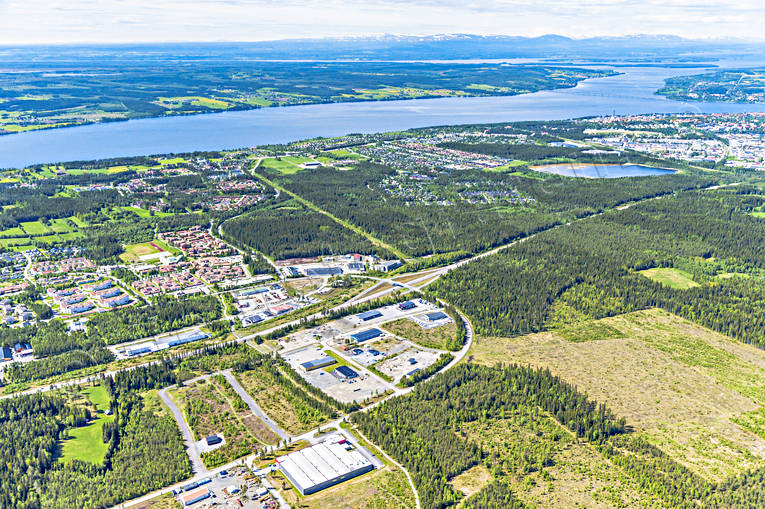 drnarbilder, drnarfoto, flygbild, flygbilder, Flygfoto, flygfoton, Jmtland, sommar, stder, Torvalla, Verksmon, stersund