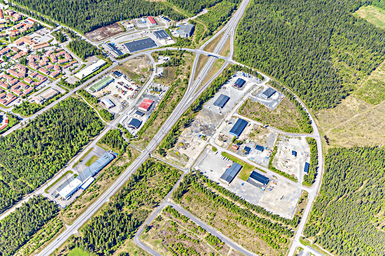 Verksmon Östersund Flygfoto drönarbilder, drönarfoto, flygbild, flygbilder, Flygfoto, flygfoton, Jämtland, sommar, städer, Verksmon, Östersund