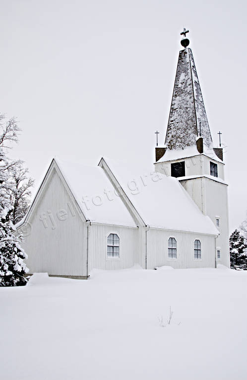 Viktoriakyrkan i vinterskrud byggnader, kyrka, kyrkor, lappland, skog, Viktoriakyrkan, vildmark, ödemark