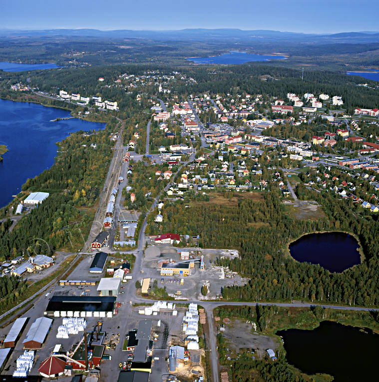 Vilhelmina drönarbilder, drönarfoto, flygbild, flygbilder, Flygfoto, flygfoton, lappland, samhälle, samhällen, Vilhelmina