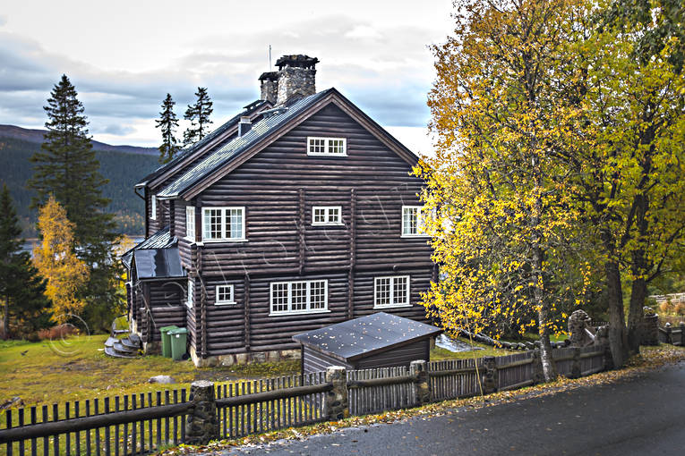 Villa Jamtbol Åre byggnader, gårdar, hus, höst, Jämtland, läkarvillan, stugor, timmerhus, timrad, villa jamtbol