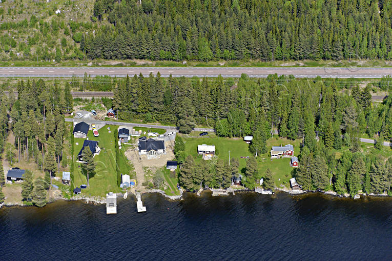 Villor i Pilgrimstad bebyggelse, drönarbilder, drönarfoto, flygbild, flygbilder, Flygfoto, flygfoton, gårdar, Jämtland, Pilgrimstad, samhällen, sommar, stugor, villor